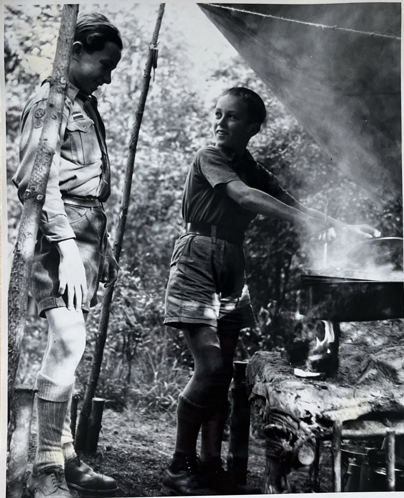 Boy Scouts camping