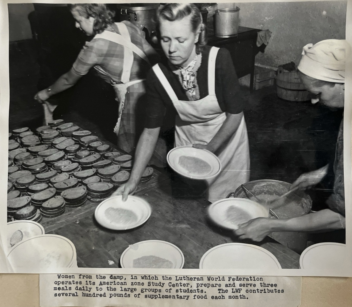 Woman Serving Food Woman Serving Food