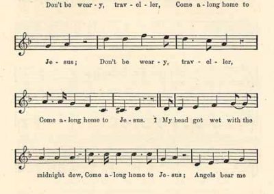 Don't be weary, traveler (Slave Songs of the United States)