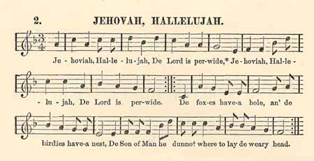 Jehovah, Hallelujah (Slave Songs of the United States)