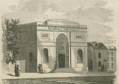 Illustration of the Musical Fund Hall, Philadelphia, PA