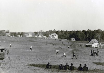 First Baseball Game, 1887.
