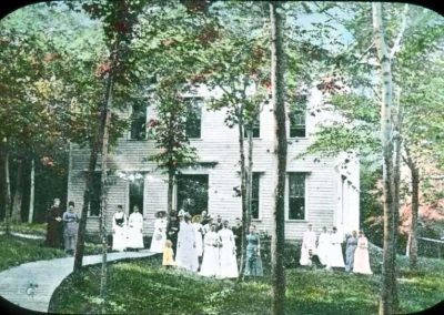 Ladies outside Ladies Hall, 1895.
