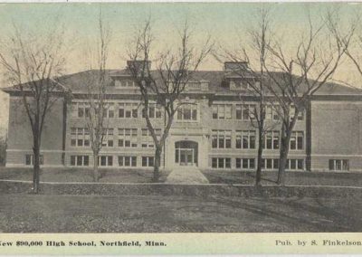 Postcard of Northfield High School.