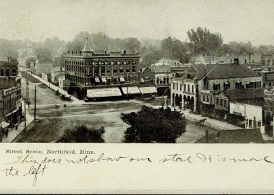 View of Bridge Square from the Ames Mill.