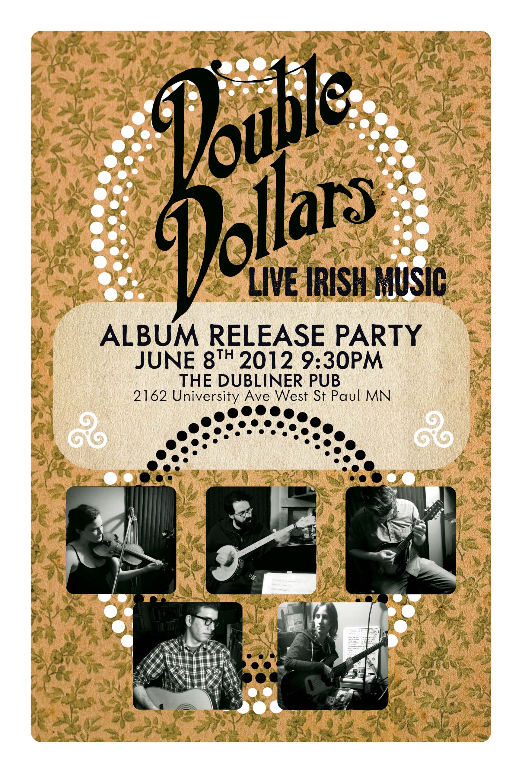 Double Dollars - CD Release Poster