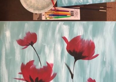 Red Flower Painting