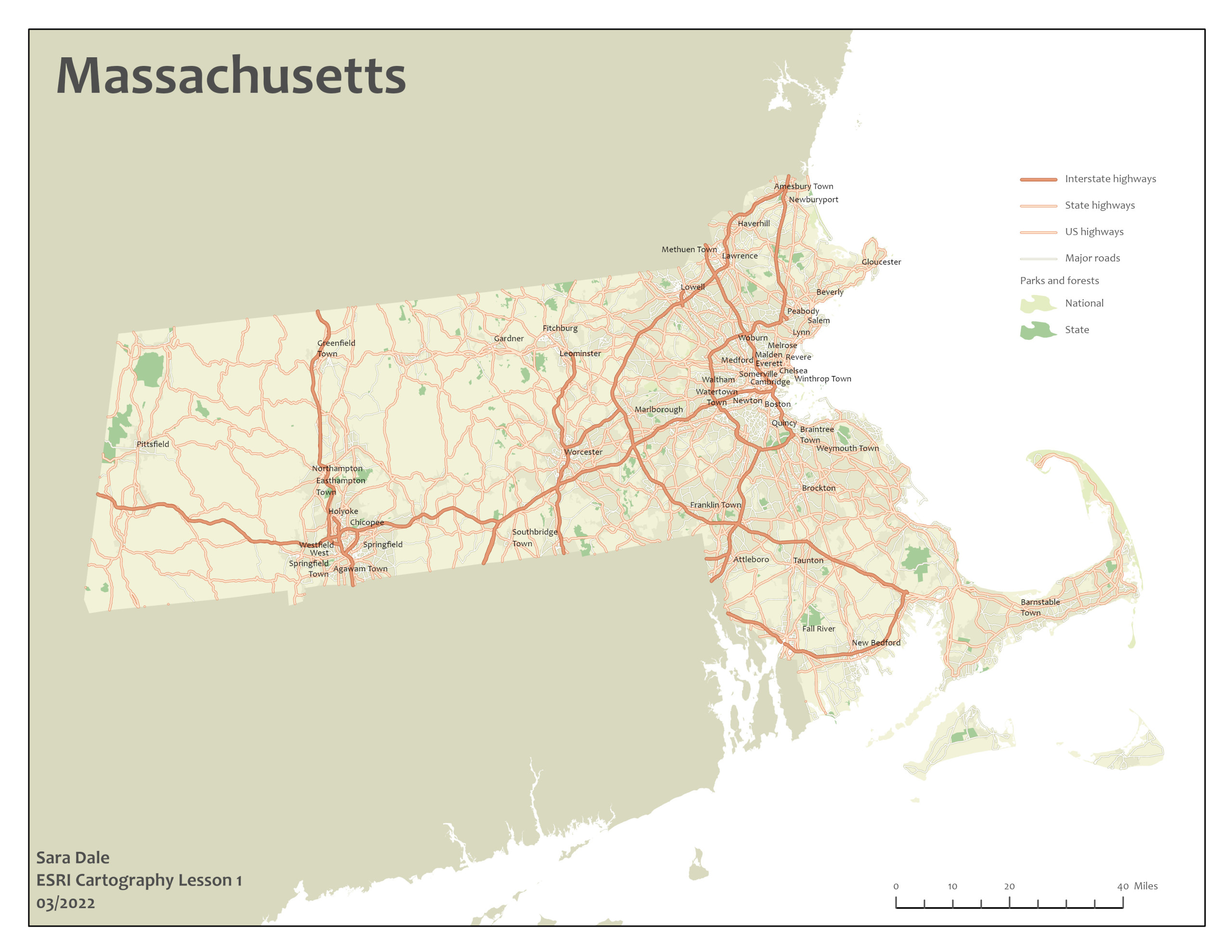 ESRI Cartography MOOC Lesson #1 – March 2022