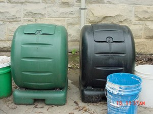 Envirocycle rolling compact composter