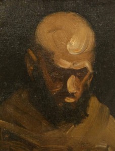 "Head of Boxer", painted by George Wesley Bellows