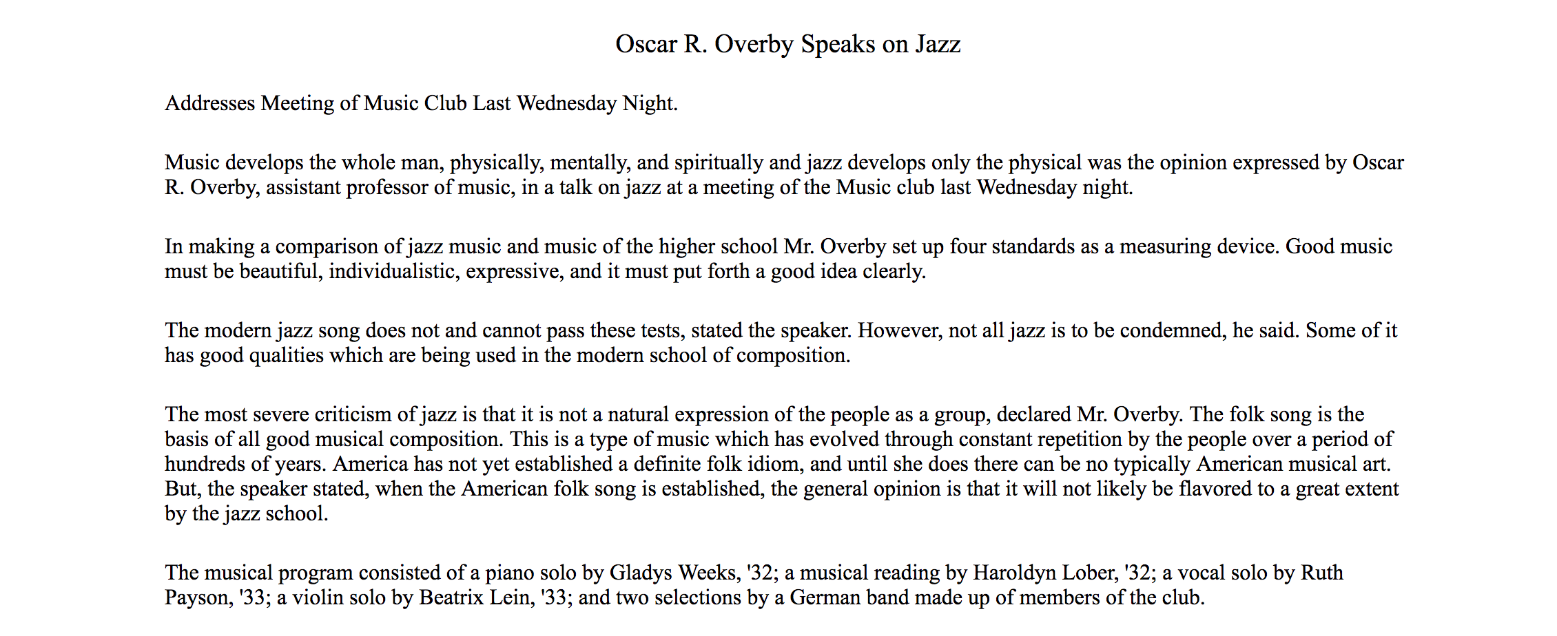 Реферат: Jazz Essay Research Paper JazzJazz is a
