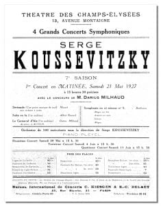 Program from May 21, 1927 Classical.net