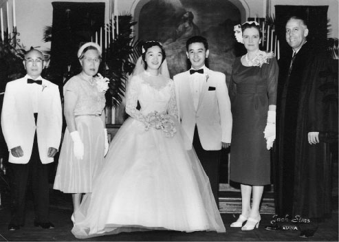 Wedding picture of Sally and Toshio Sudo. Photo courtesy of Sally Sudo